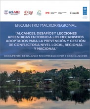 Encuentro Macrorregional: Alcances, desafíos y lecciones aprendidas en torno a los mecanismos adoptados para la prevención y gestión de conflictos a nivel local, regional y nacional